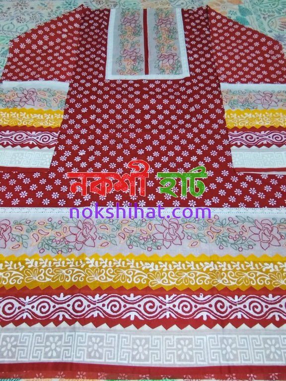 থ্রি পিস (ব্লক ও হাতের কাজ)