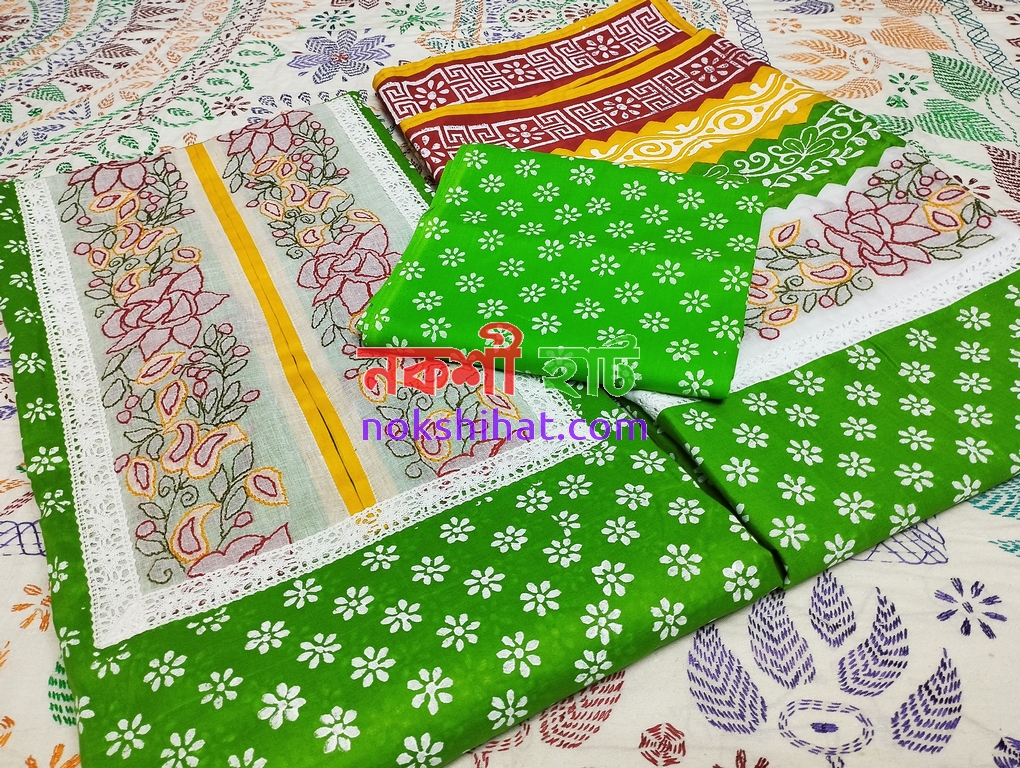 থ্রি পিস (ব্লক ও হাতের কাজ)